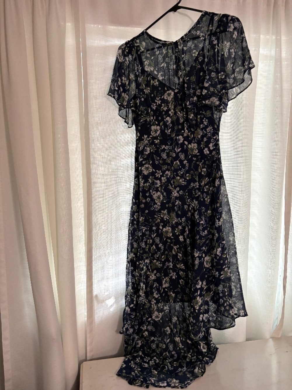Women’s blue floral dress